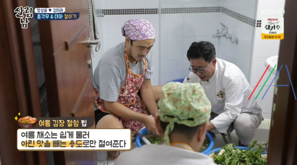살림남 마약 김치 양념장, 총각무 김치 & 대파 김치 담그기 만들기 만드는 법 레시피, 정성윤 임성근 김장 김치 담그는법 만들기 레시피 - 2시간 김장김치 + 비법 양념장 8 ywAAAAAAQABAAACAUwAOw==