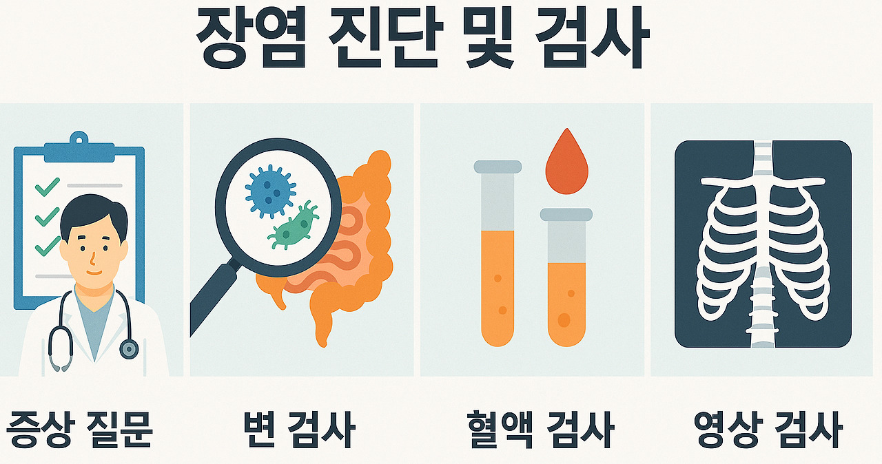 장염의 진단 및 검사