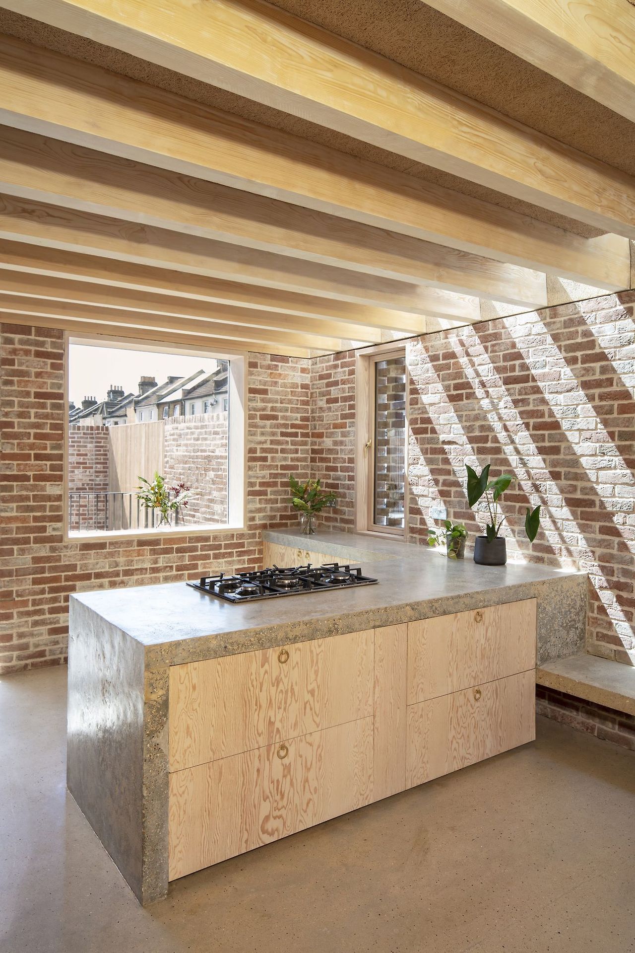 *벽돌 나무 레이톤 하우스 [ McMahon Architecture ] Leyton House