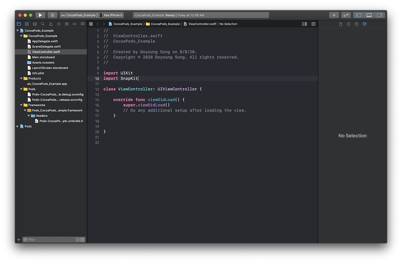 Xcode Screenshot