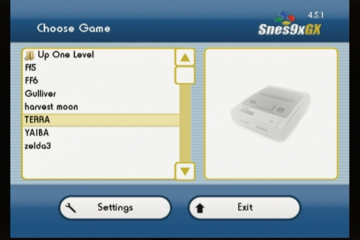 wiihomebrew snes9x gx roms