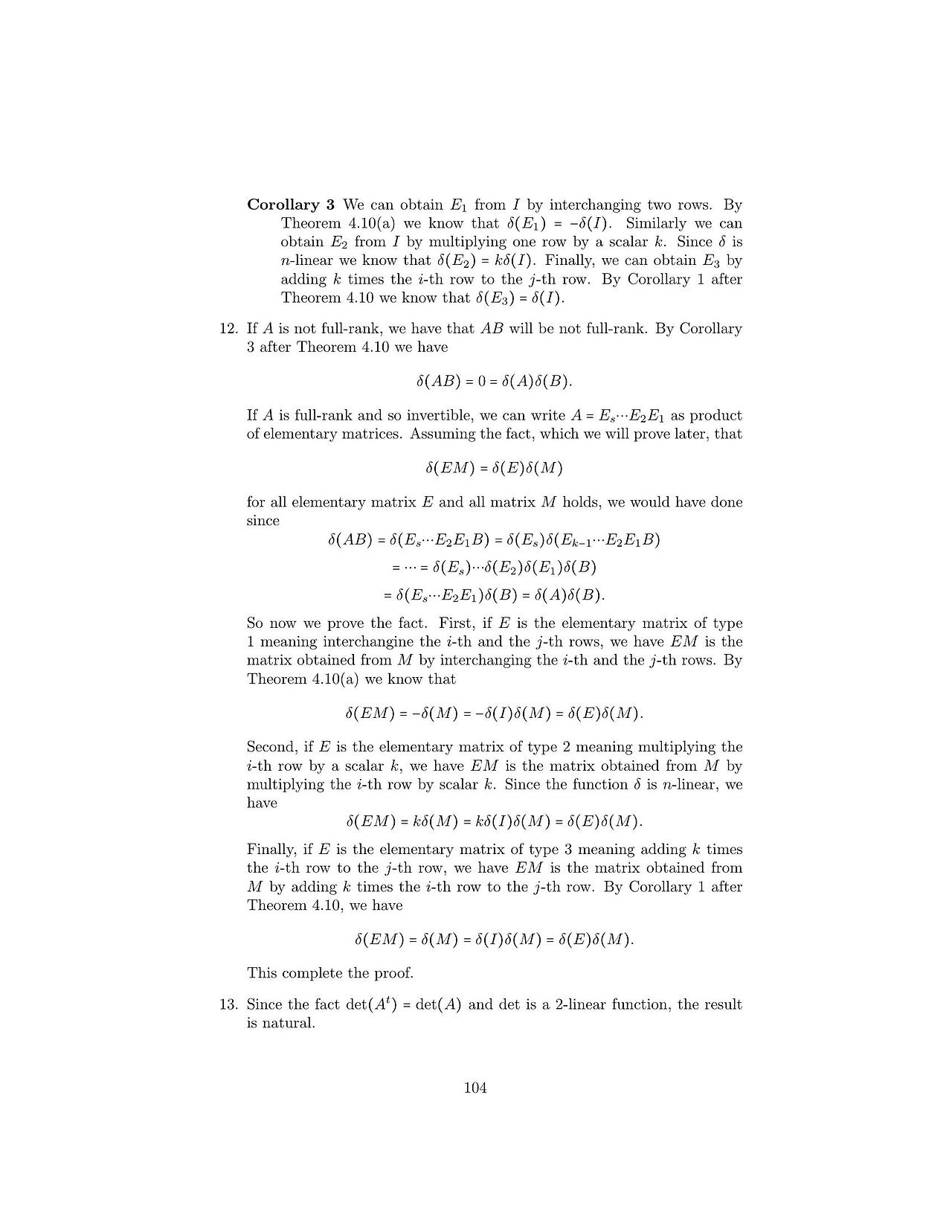 Solutions to linear algebra stephen h friedberg fourth edition