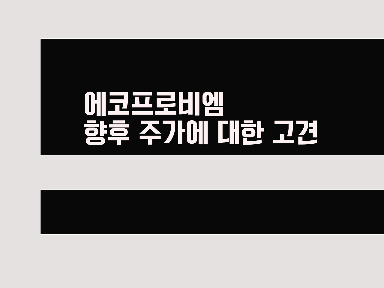 에코프로비엠 향후 주가에 대한 고견(ft.붖잣님의 글) 1 에코프로비엠 향후 주가에 대한 고견