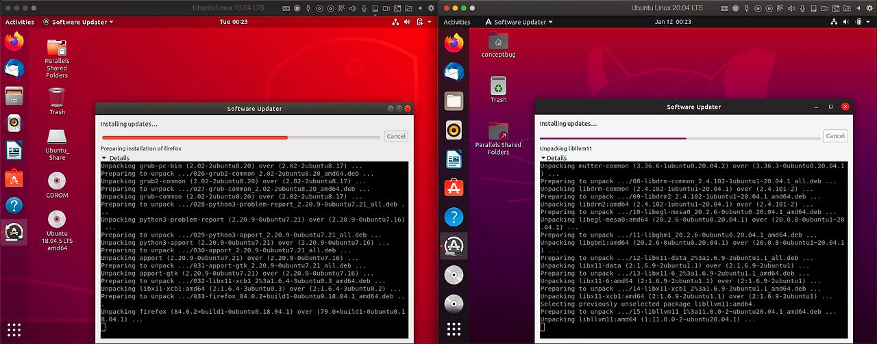 parallels ubuntu m1