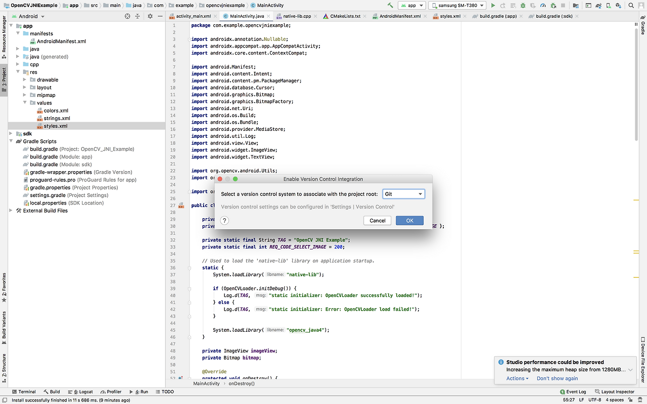 brew install android studio