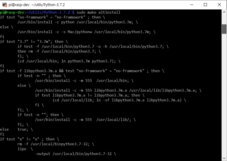 linux install python 3.6 not 3.7