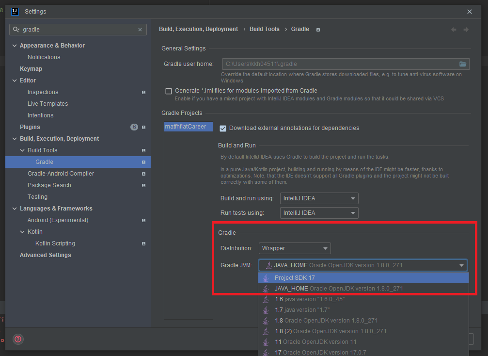 [Gradle] Spring Boot 특정 Java version으로 실행하기