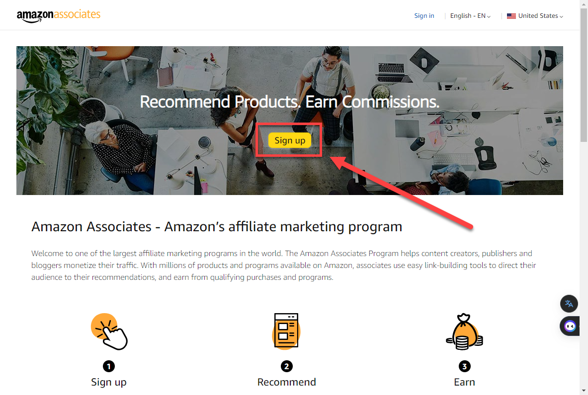 Amazon으로 돈버는 법 아마존 어필리에이트 가입 방법 2 어필리에이트 가입