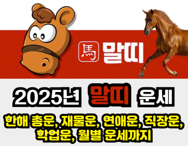 2025년 운세 - 말띠