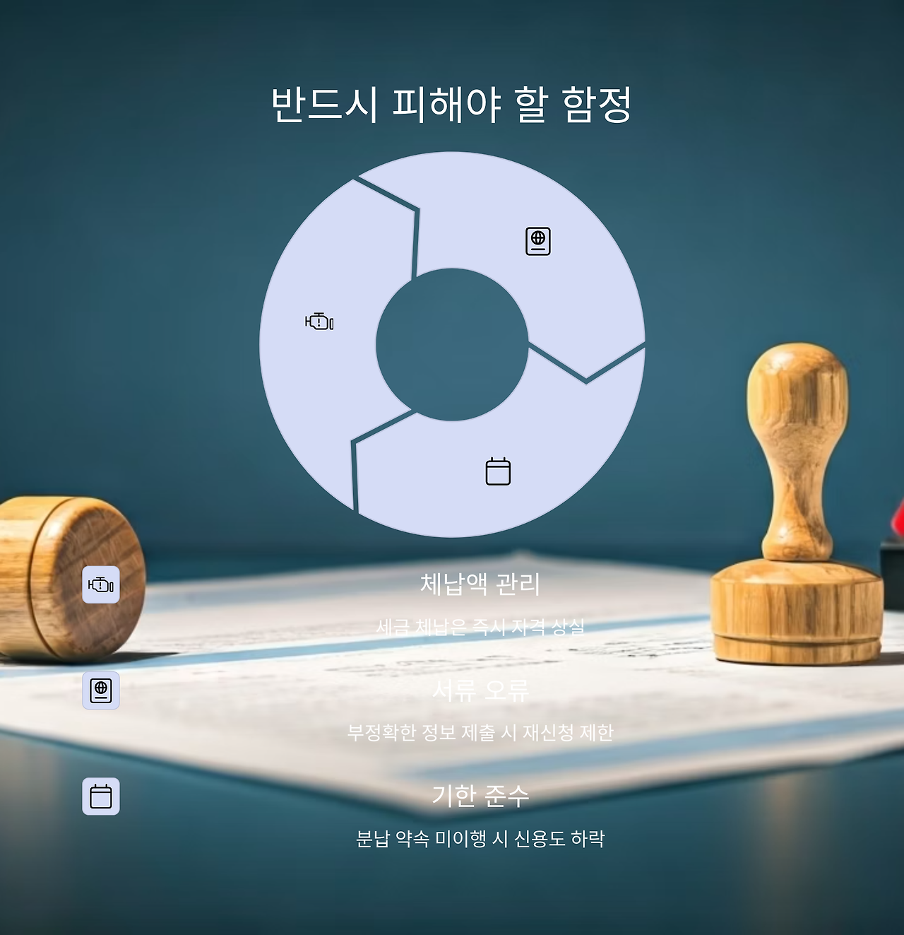 긴급경영안정자금 신청 시 발생할 수 있는 주요 함정과 위험요소들을 경고하는 체크리스트