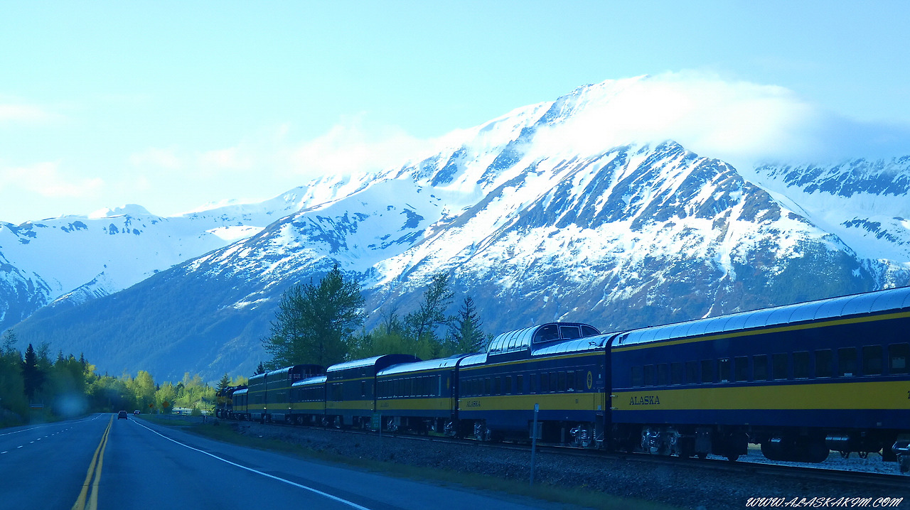 알래스카" 설산과 바다와 함께 하는 기차여행 "