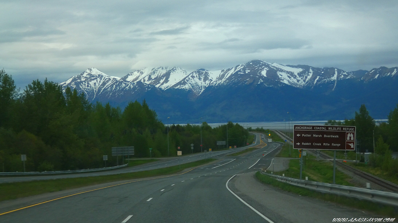 알래스카" 설산과 바다와 함께 하는 기차여행 "