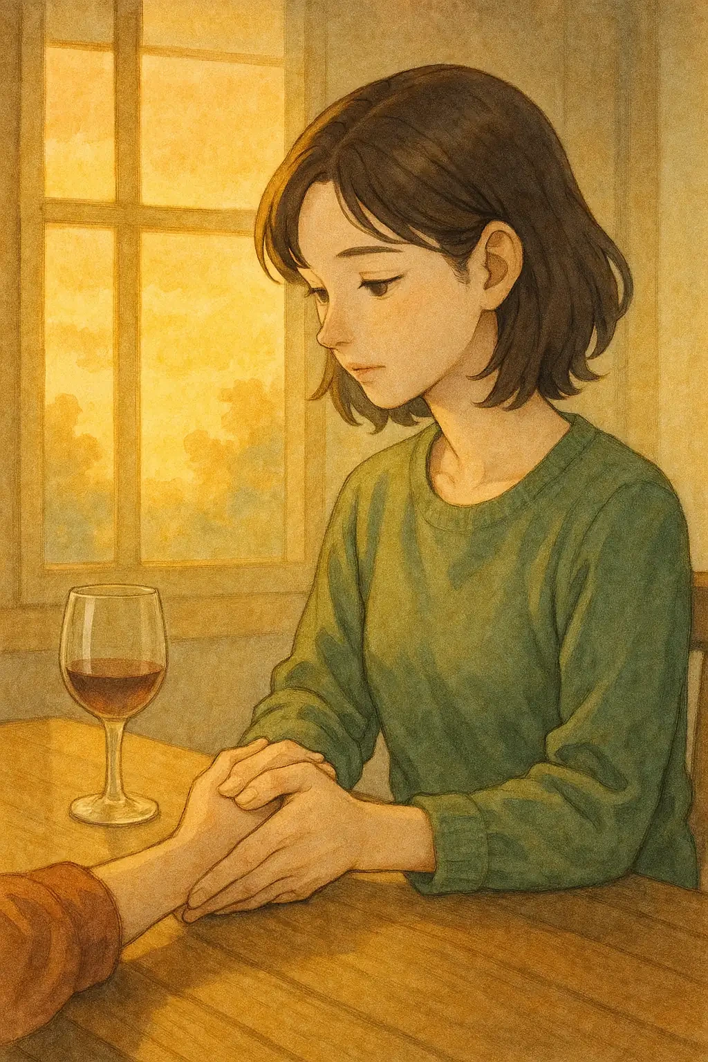 오늘 하루만 단주를 다짐하는 이미지 - 밝은 햇살 아래 한 사람이 새로운 시작을 다짐하는 모습
