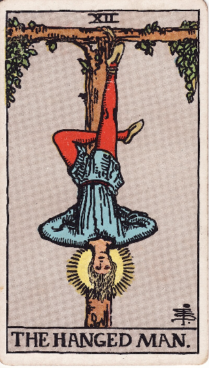 Universal Rider–Waite tarot / 12 /  The hanged man.
