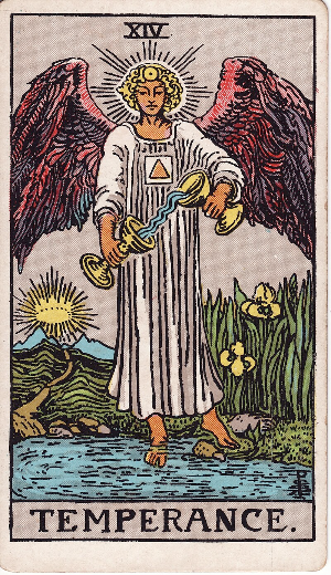 Universal Rider–Waite tarot / 14 / Temperance
