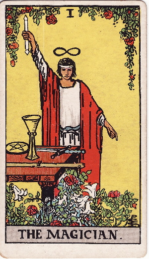 Universal Rider–Waite tarot / 1 / The magician.