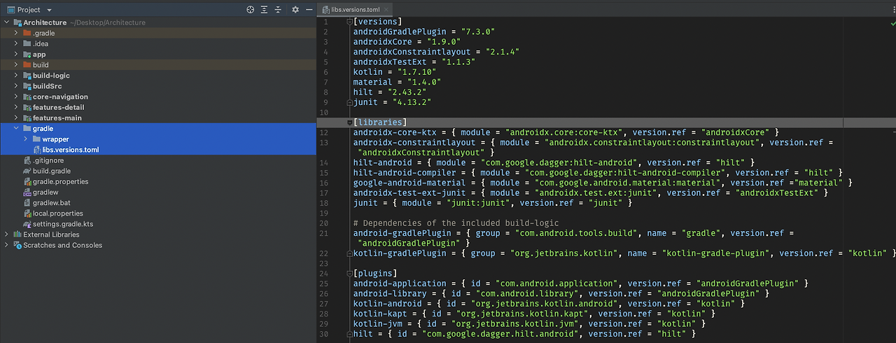 Gradle Version Catalog