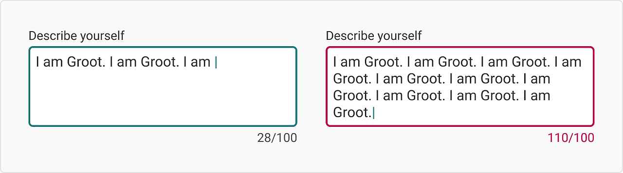 UI 디자인 가이드 : Text fields