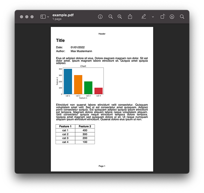 python으로 text 을 pdf 파일로 저장하기
