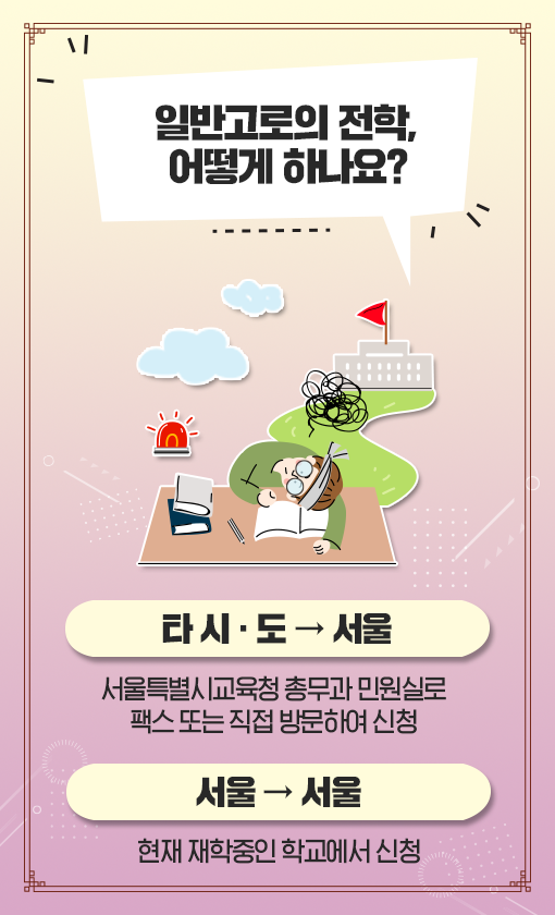 고등학교 전학, 어떻게 하나요?
