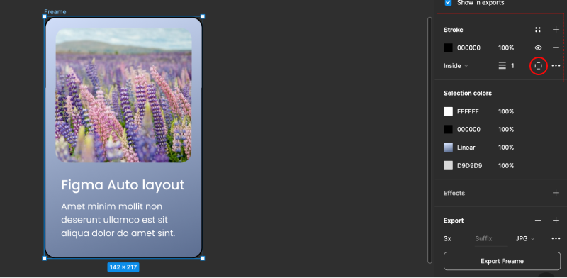 Figma 최신 기능 : 프레임, 도형 부분 테두리
