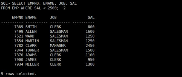 SQL*Plus 시작하기