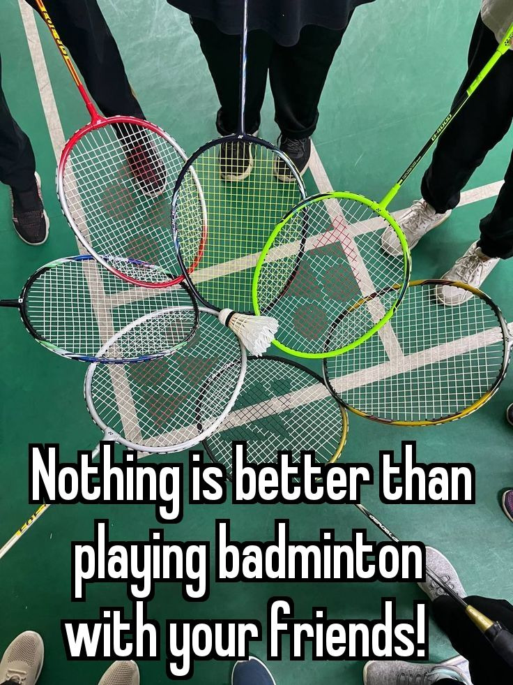 Badminton players in ‍action