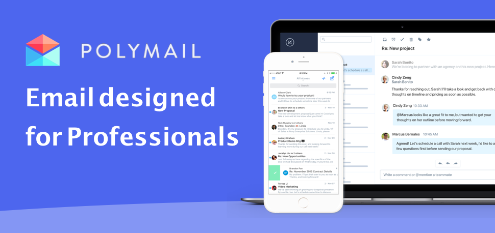 프로들을 위한 이메일 클라이언트 Polymail