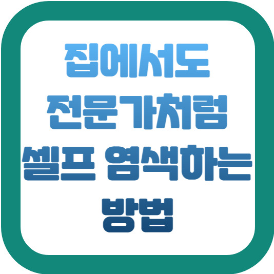 집에서도 전문가처럼 셀프 염색하는 방법 2 img