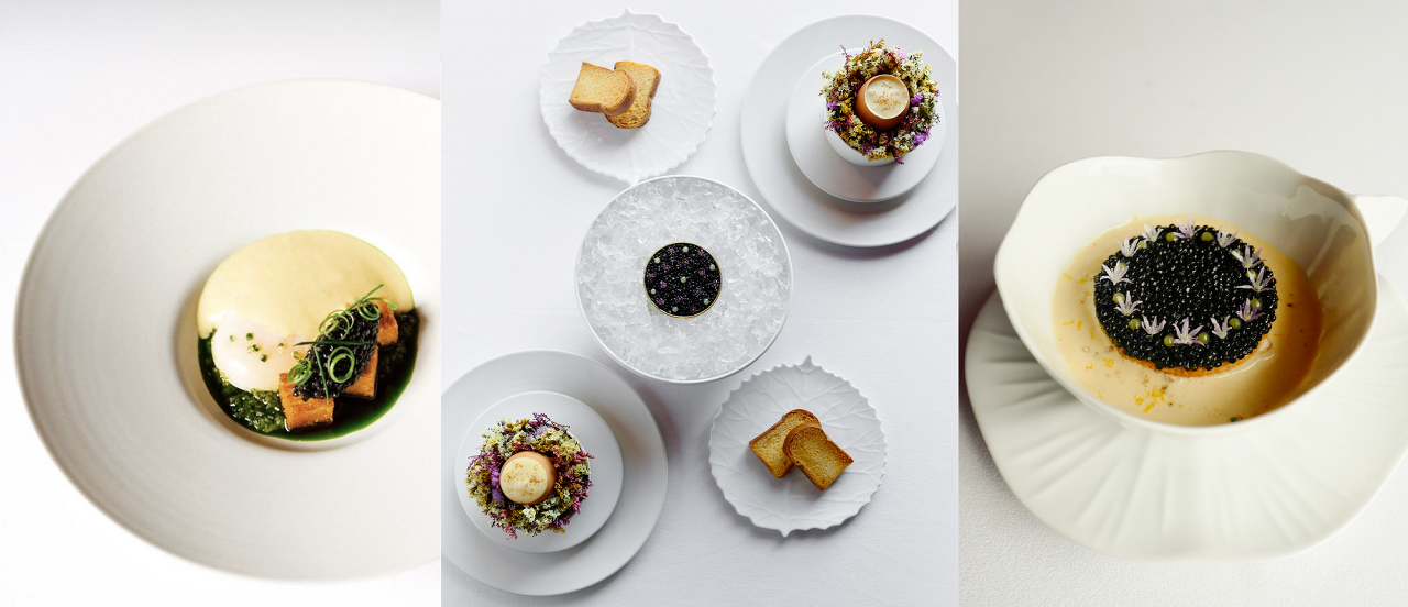 Various versions of the Egg & Caviar Menu ⓒL’Amant Secret