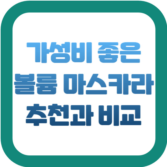 가성비 좋은 볼륨 마스카라 추천과 비교 2 img