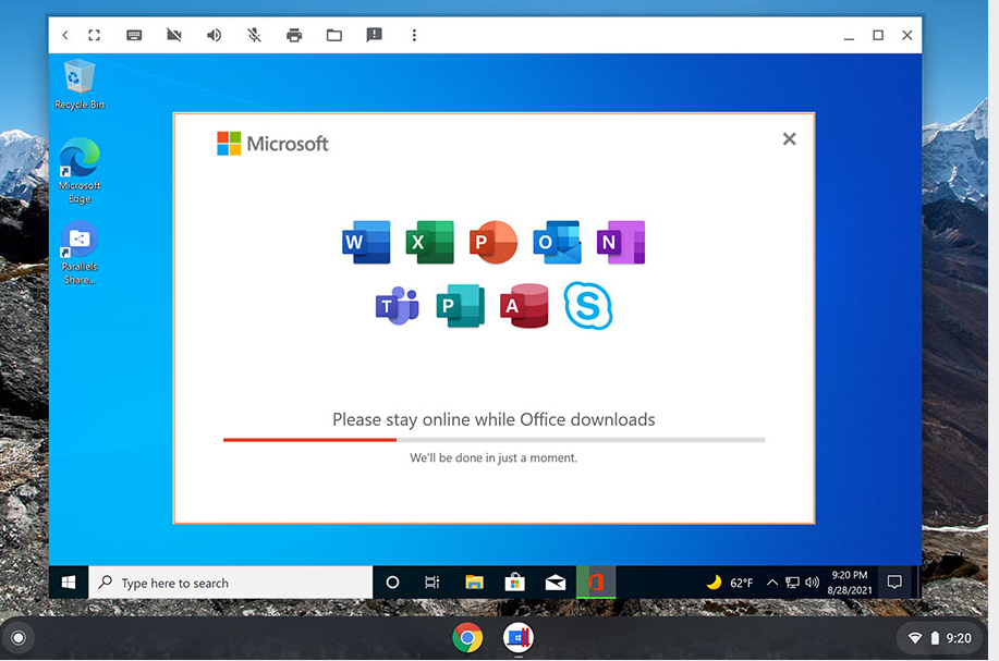 Parallels Desktop for ChromeOS: Windows 10과의 완벽한 조화 3 Parallels Desktop for ChromeOS