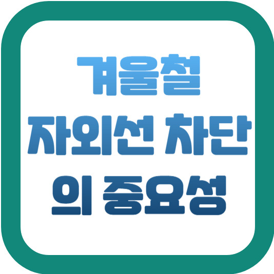 겨울철 자외선 차단의 중요성 - 봄10 2 img