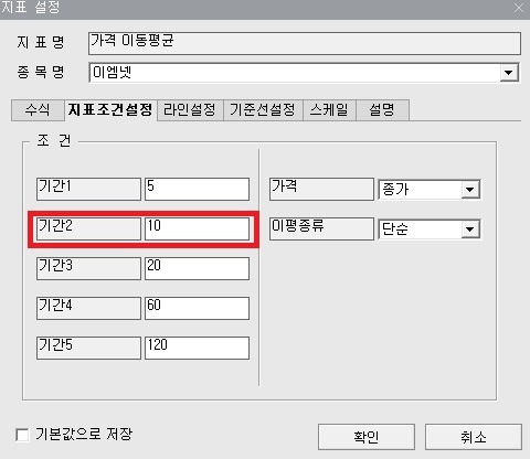 키움증권 영웅문)차트에 ‘240일선’ 설정하기 ( •̀ω•́ )σ 7 ywAAAAAAQABAAACAUwAOw==