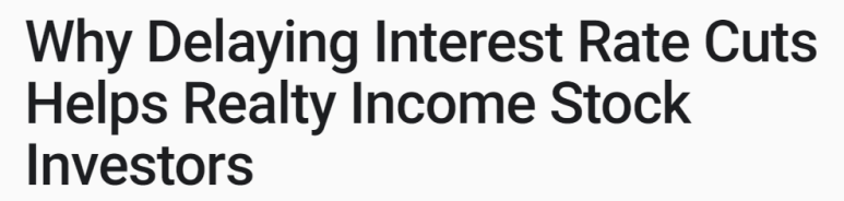 금리인하 시점의 연기가 되려 리얼티인컴 투자자에게 이득? 1 ywAAAAAAQABAAACAUwAOw==