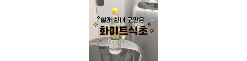 화이트 식초 빨래 쉰내 고민 해결(다른 식초와 차이점) 1 화이트 식초 빨래 쉰내 고민 해결