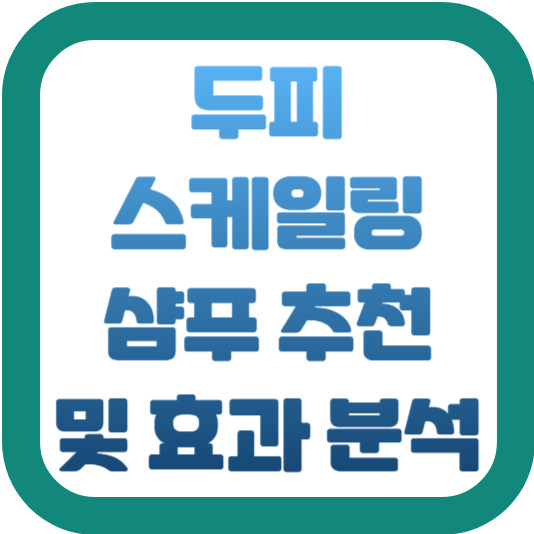 두피 스케일링 샴푸 추천 및 효과 분석 2 img
