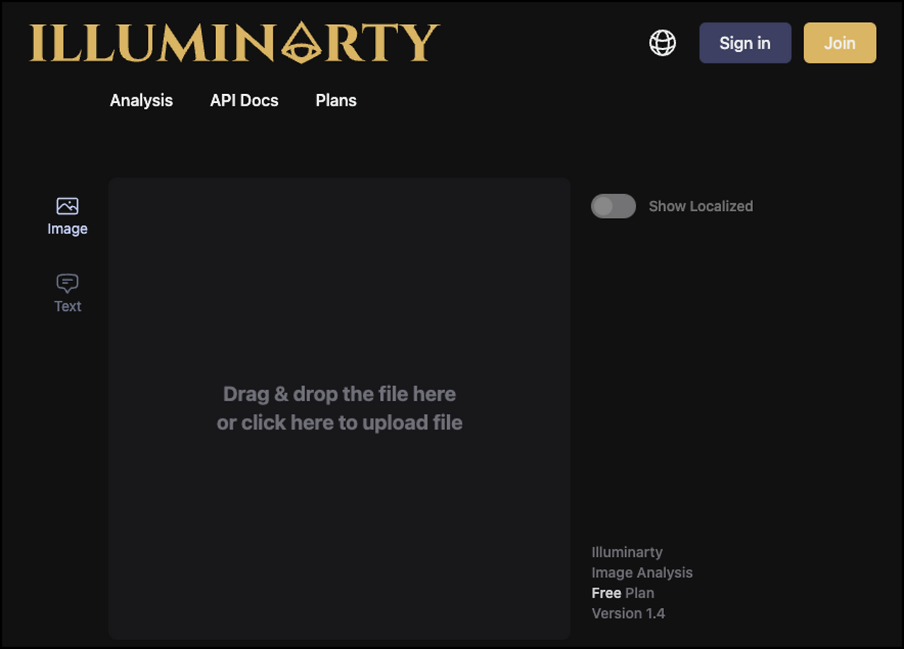 AI 이미지 판별 사이트 illuminarty 2 일루미나티 판독기