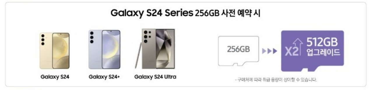 갤럭시 S24, S24 플러스, S24 울트라 출시 관련 사전예약, 일반구매 혜택 정보, 가격 정보 (통신사 공식 자료) 3 ywAAAAAAQABAAACAUwAOw==