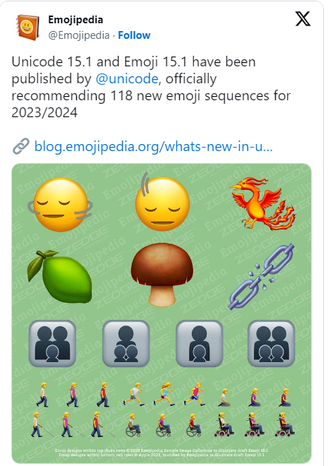 새 이모지(Emoji)에 머리 흔드는 동작과 불사조 포함 2 ywAAAAAAQABAAACAUwAOw==