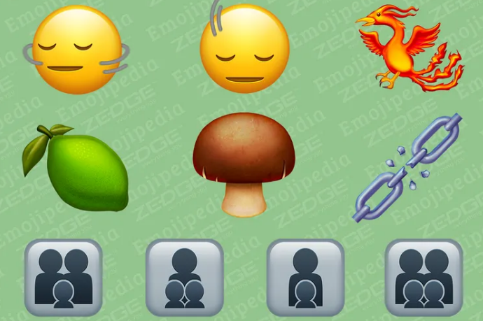 새 이모지(Emoji)에 머리 흔드는 동작과 불사조 포함 1 ywAAAAAAQABAAACAUwAOw==