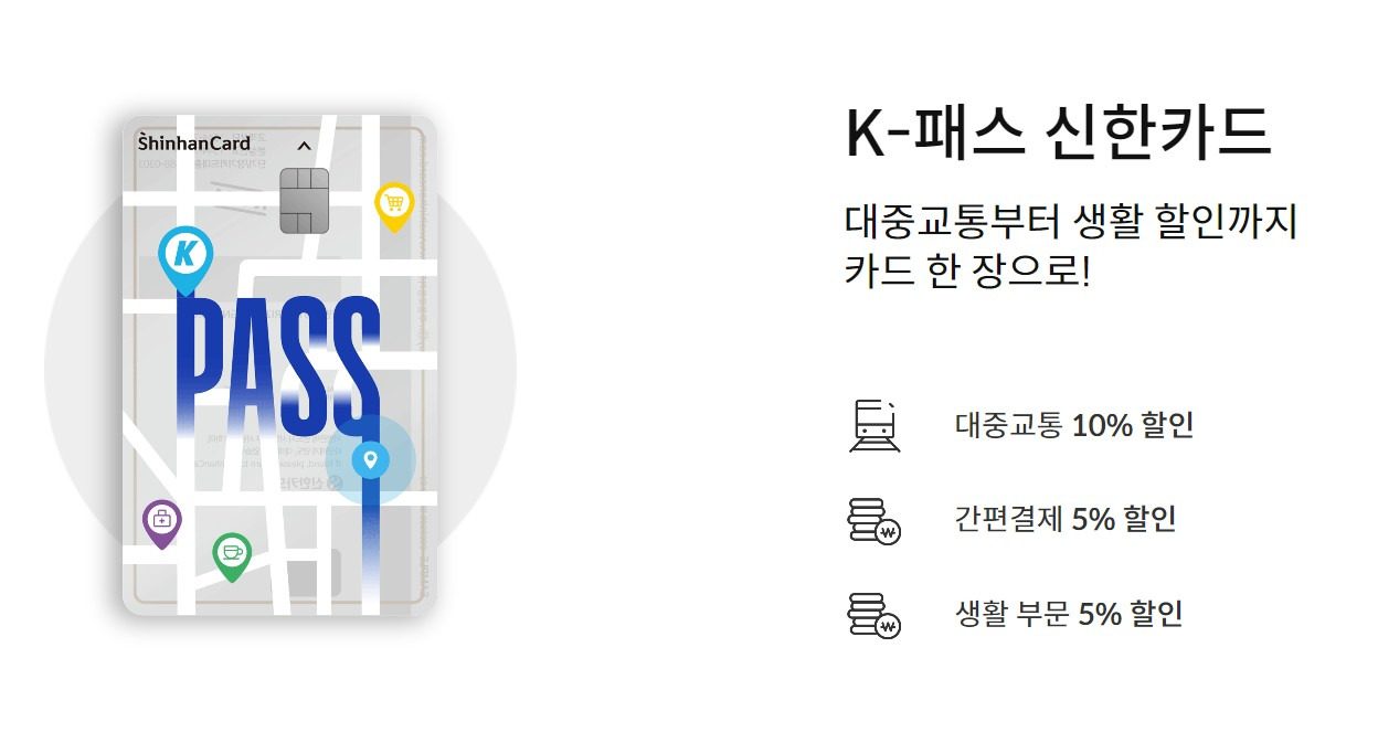 케이 K패스 신한카드 신청방법 후기, 혜택 등록 환급금 통합할인한도 어떻게? 최대60회 연회비 6
