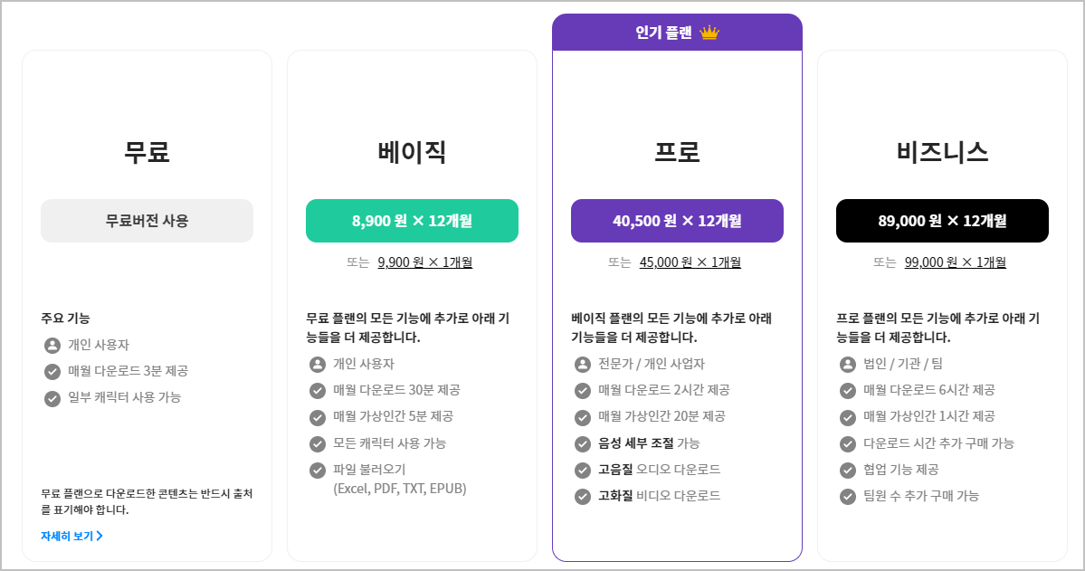 무료 음성 변조 및 TTS 사이트 6가지 추천 8 타입캐스트