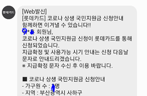 롯데카드로 국민지원금 대상자 확인 및 국민지원금 신청 순서대로 따라하기 15 ywAAAAAAQABAAACAUwAOw==