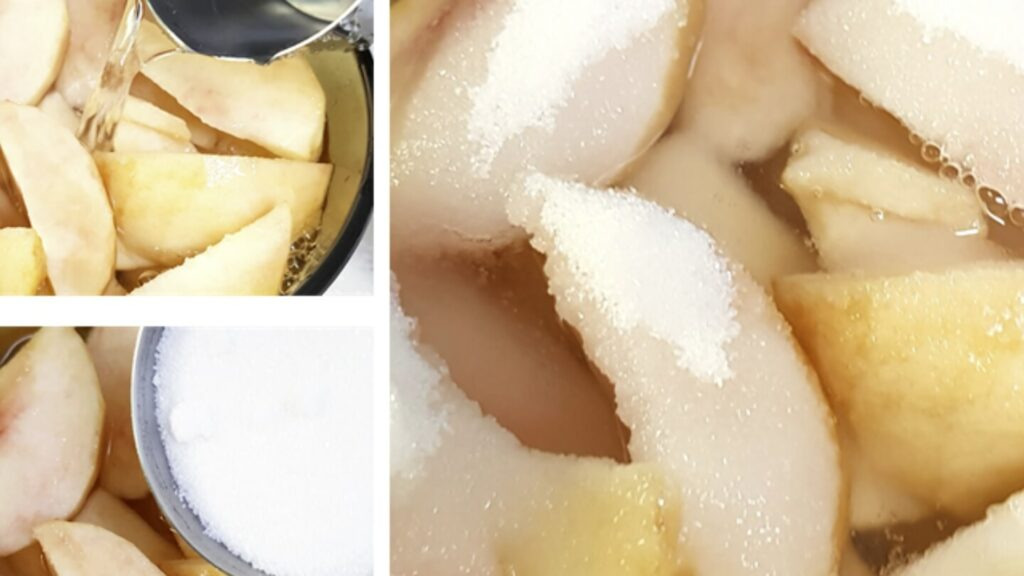 Non mangiate forzatamente le pesche insipide! Facciamole bollire in acqua e tutti rimarranno sorpresi dal sapore.