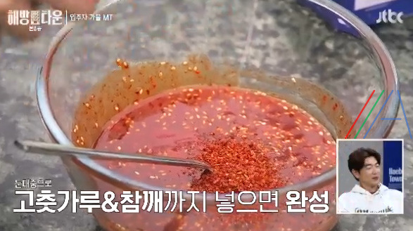 해방타운 장윤정 회 무침 양념장 만들기 레시피 1 ywAAAAAAQABAAACAUwAOw==