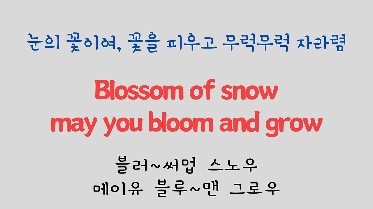 팝송 영어 Edelweiss 가사 해석 발음 원리 - 영화 Sound of Music OST 8 ywAAAAAAQABAAACAUwAOw==