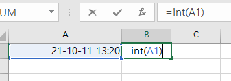 날짜와 시간 값이 입력 된 셀 데이터에서 날짜와 시간 분리하기 (엑셀) 2 ywAAAAAAQABAAACAUwAOw==