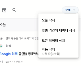 PC 모바일 크롬 검색기록 설정하기 | 끄기, 삭제, 자동삭제, 구글 수집 금지 설정 (최근 방문 기록, 구글 검색창 기록) 19 ywAAAAAAQABAAACAUwAOw==