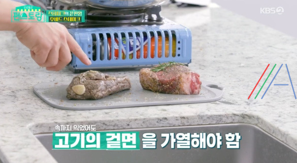 편스토랑 정상훈 수비드 스테이크 (FEAT, 수비드 머신), 몬테크리스토 빵코치, 레드와인 파스타, 칵테일 칼리모초 레시피 만드는 법 22 ywAAAAAAQABAAACAUwAOw==